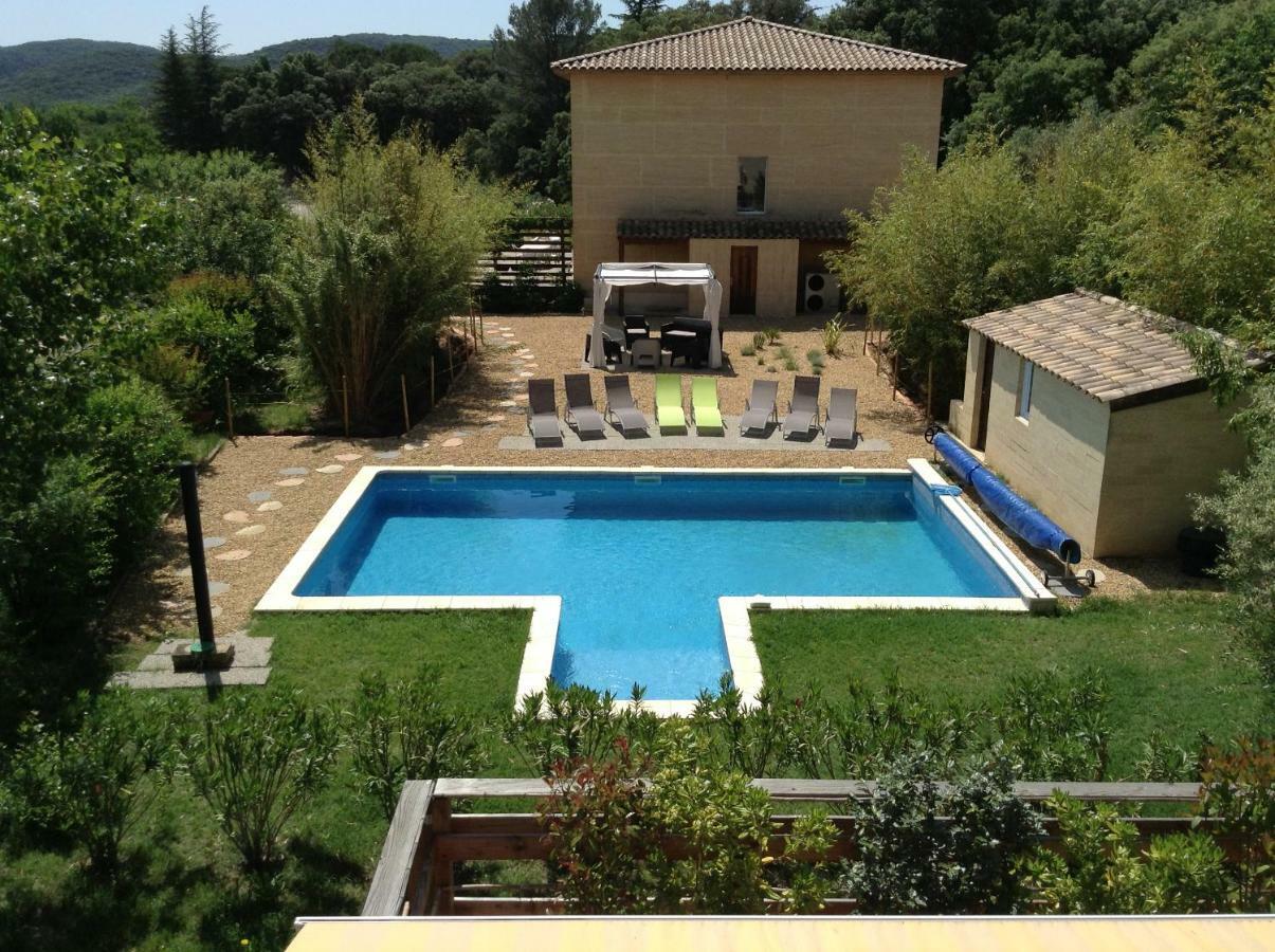 Villa La Charmeuse Fleurie Collias Buitenkant foto